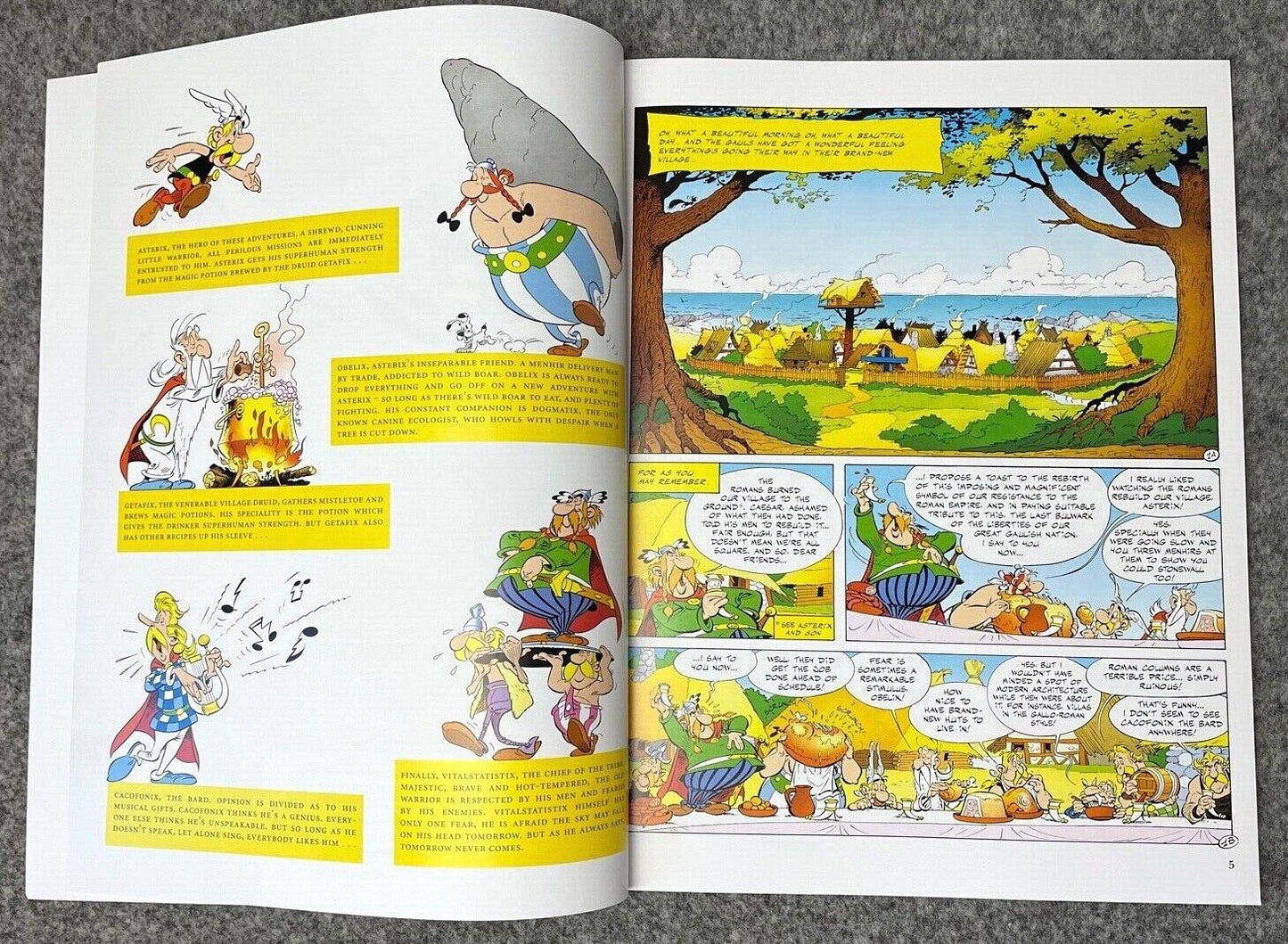 Asterix & Magic Carpet - 2000s Orion/Sphere UK Edition Paperback Book EO Uderzo