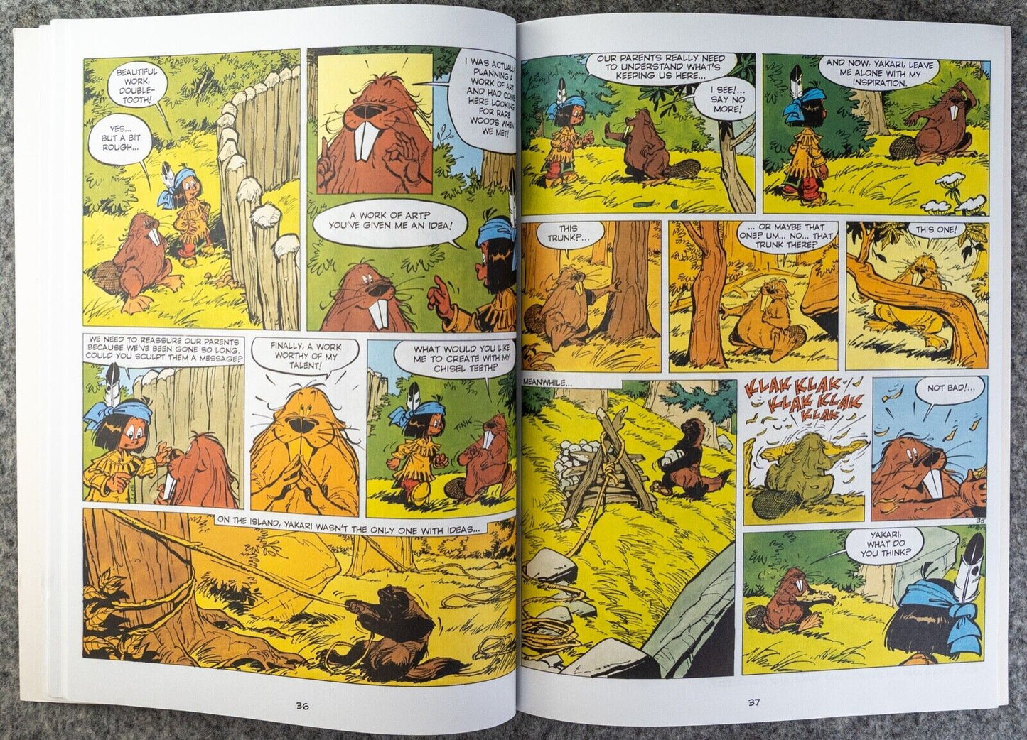 Yakari Island Prisoners Volume 7 Cinebook Paperback Comic Book Derib+job