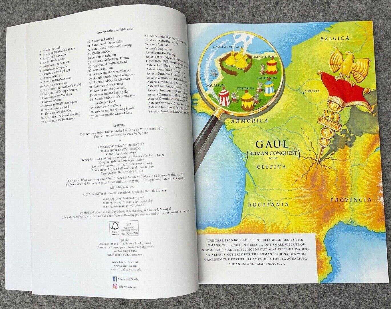 Asterix The Legionary - 2000s Orion/Sphere UK Edition Paperback Book EO Uderzo