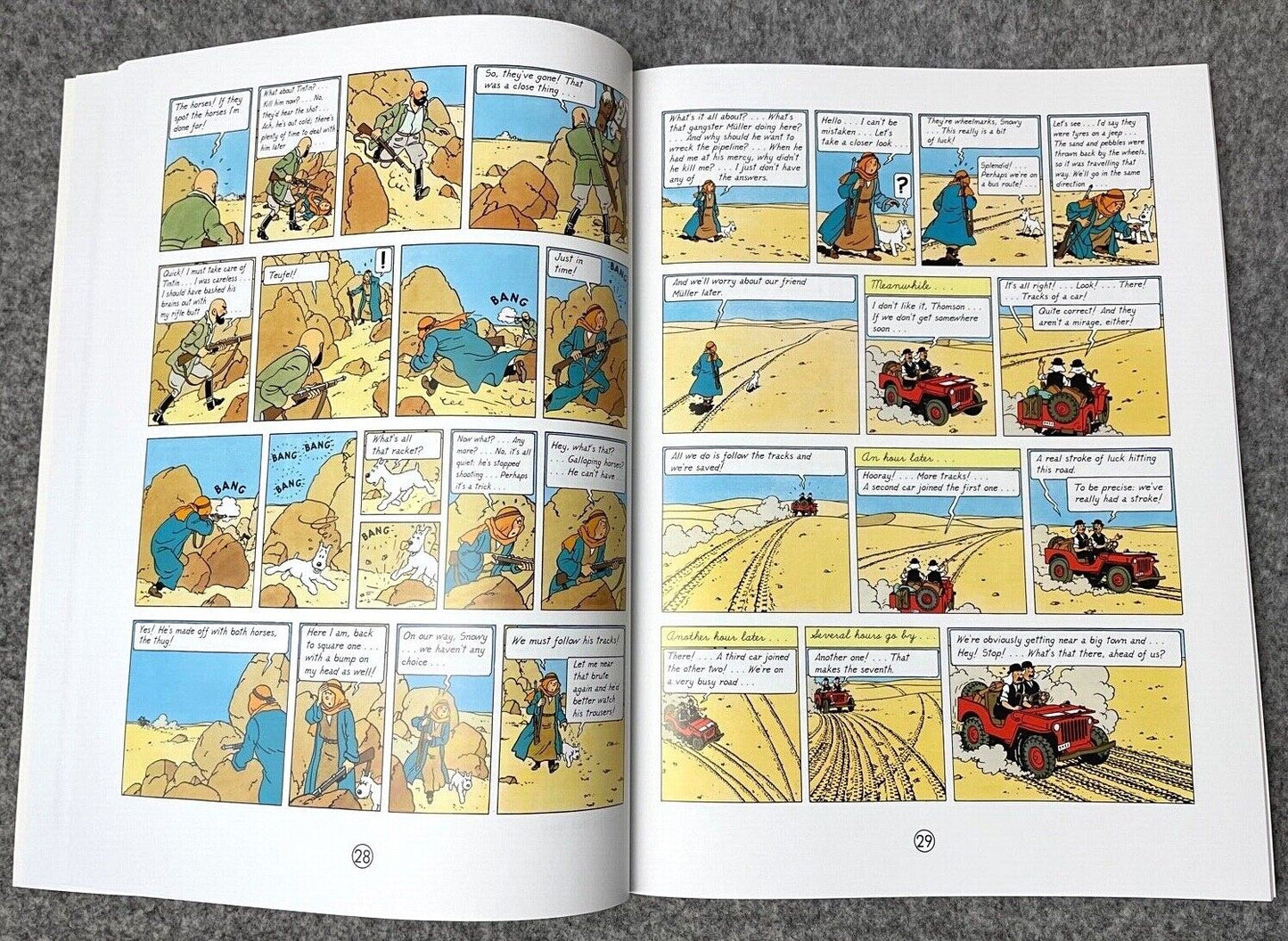 Land of Black Gold - Tintin Farshore 2000s UK Edition Book Paperback Herge