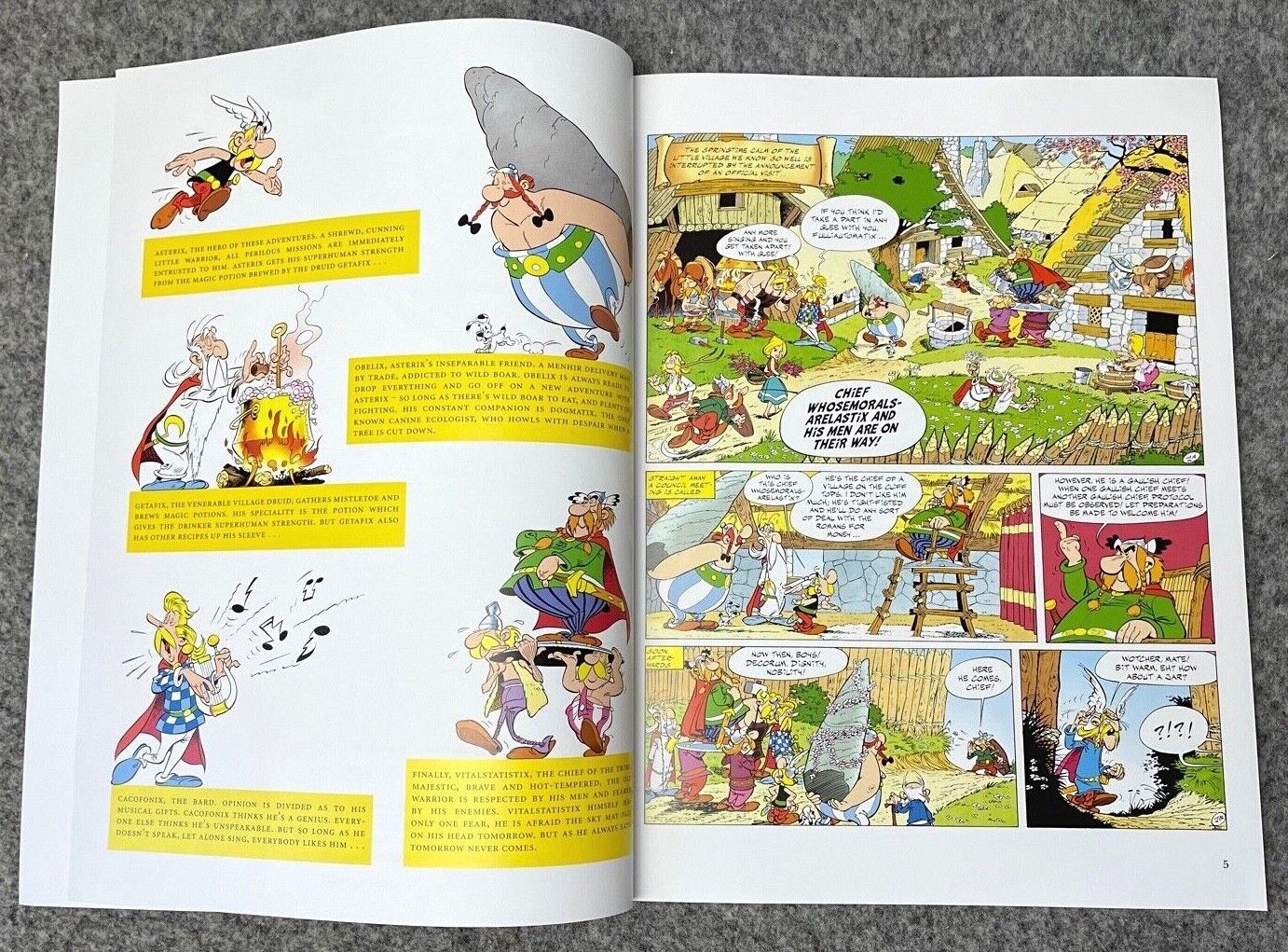 Asterix & Cauldron - 2000s Orion/Sphere UK Edition Paperback Book EO Uderzo