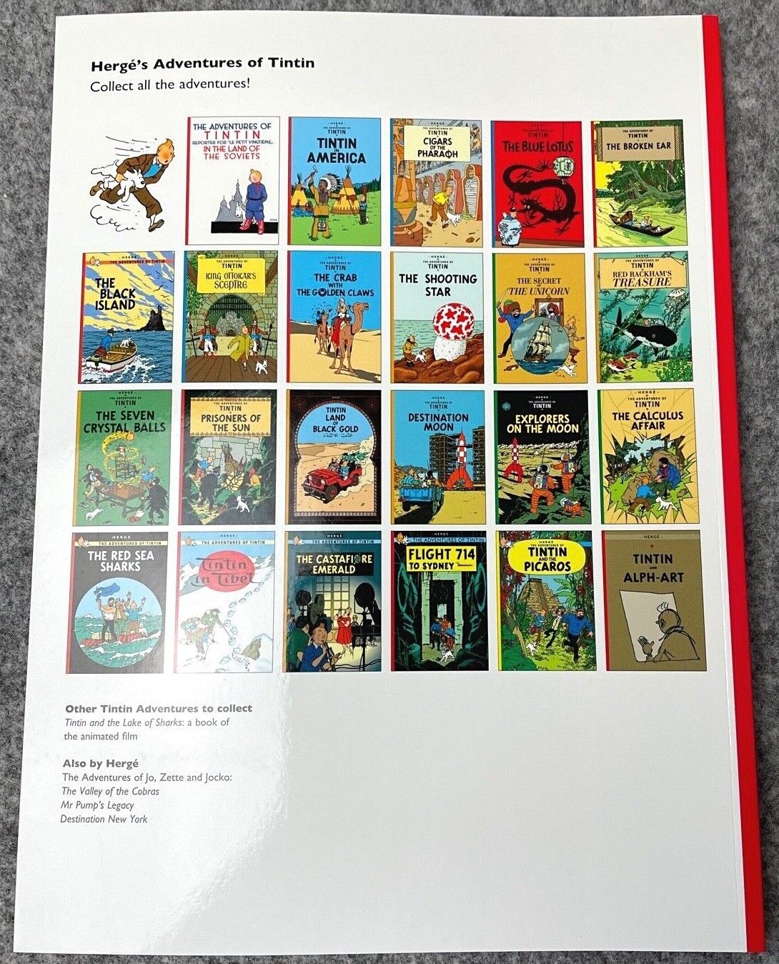 Tintin & Alph Art - Tintin Farshore 2000s UK Edition Book Paperback Herge