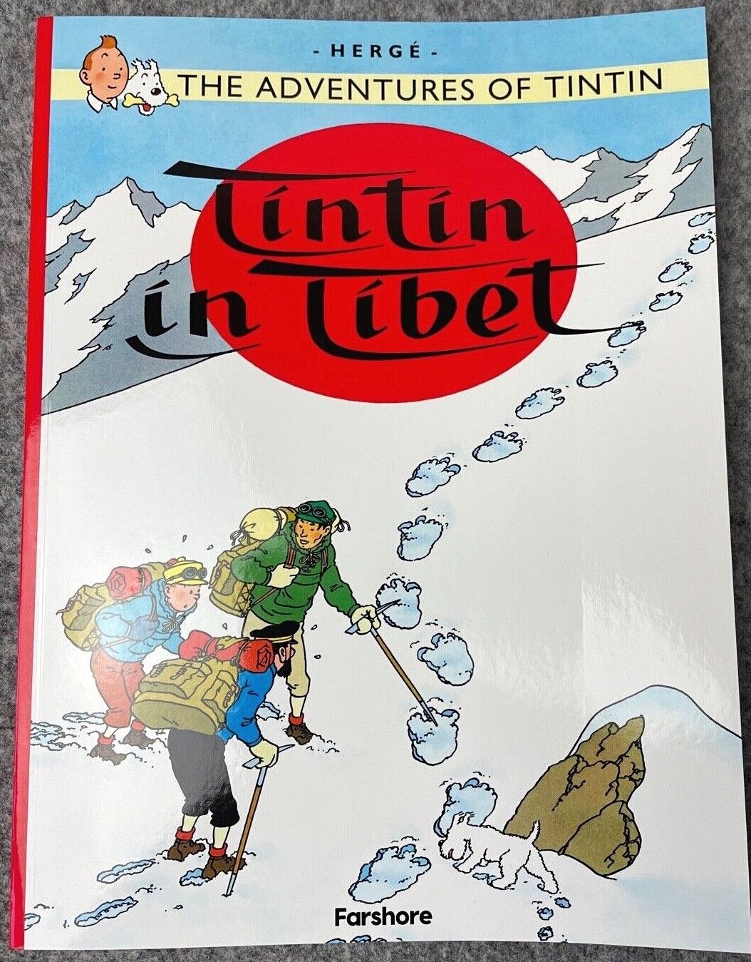 Tintin in Tibet - Tintin Farshore 2000s UK Edition Book Paperback Herge