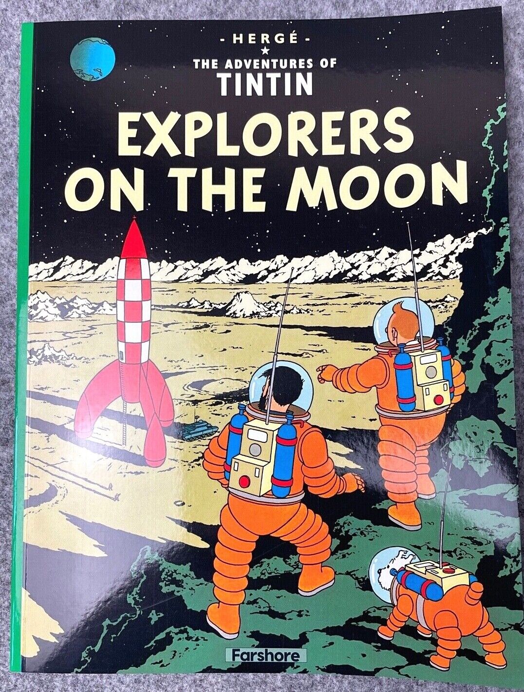 Explorers On The Moon - Tintin Farshore 2000s UK Edition Book Paperback Herge