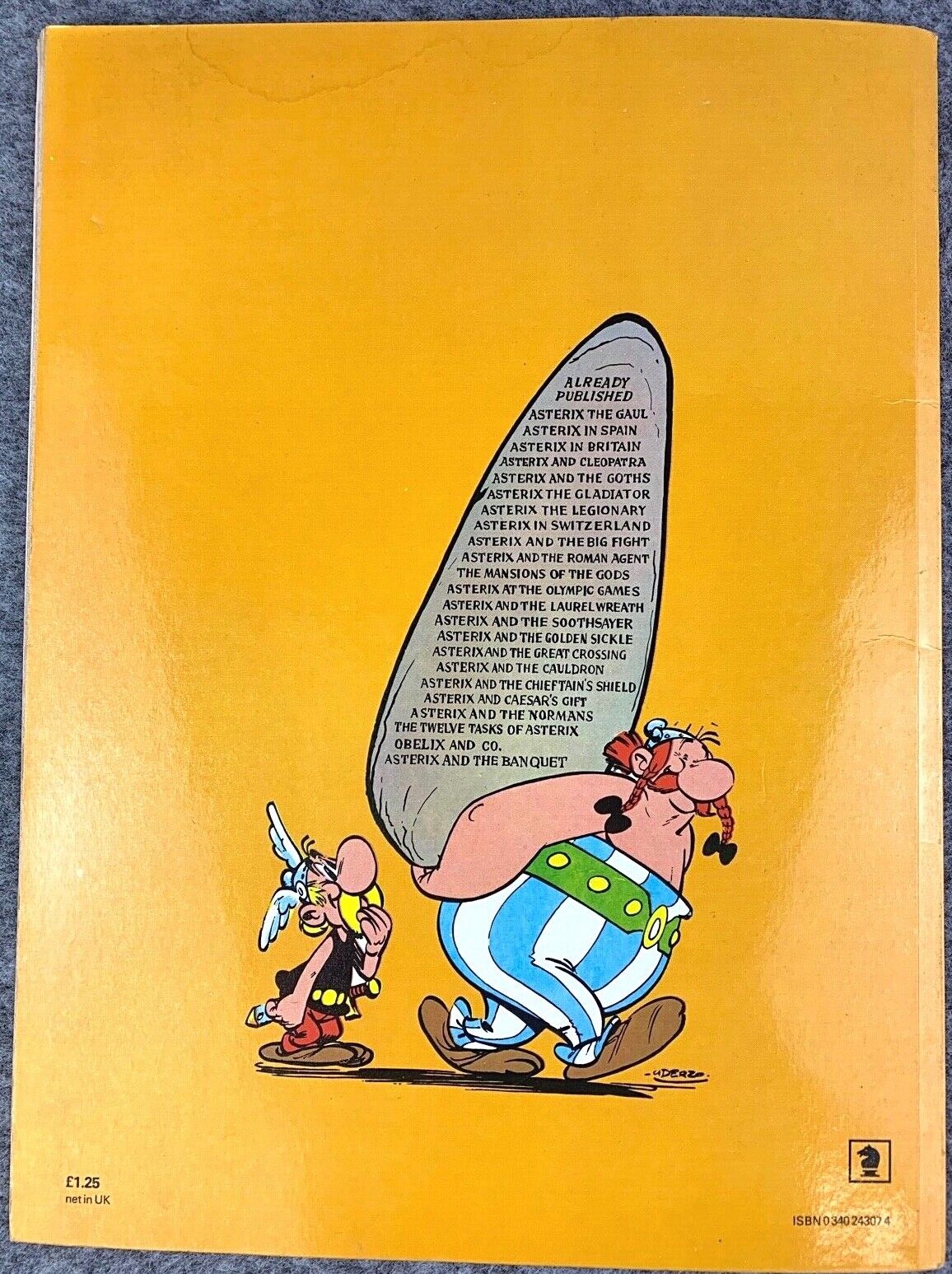 Asterix & the Normans - 1970s Hodder/Dargaud UK Edition Paperback Book Uderzo