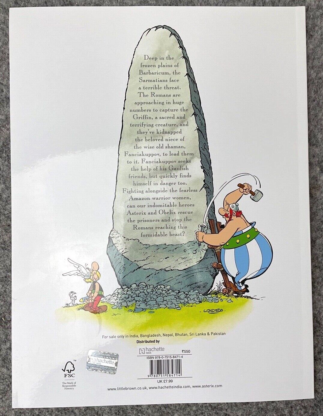 Asterix & The Griffin - 2000s Orion/Sphere UK Edition Paperback Book EO Uderzo