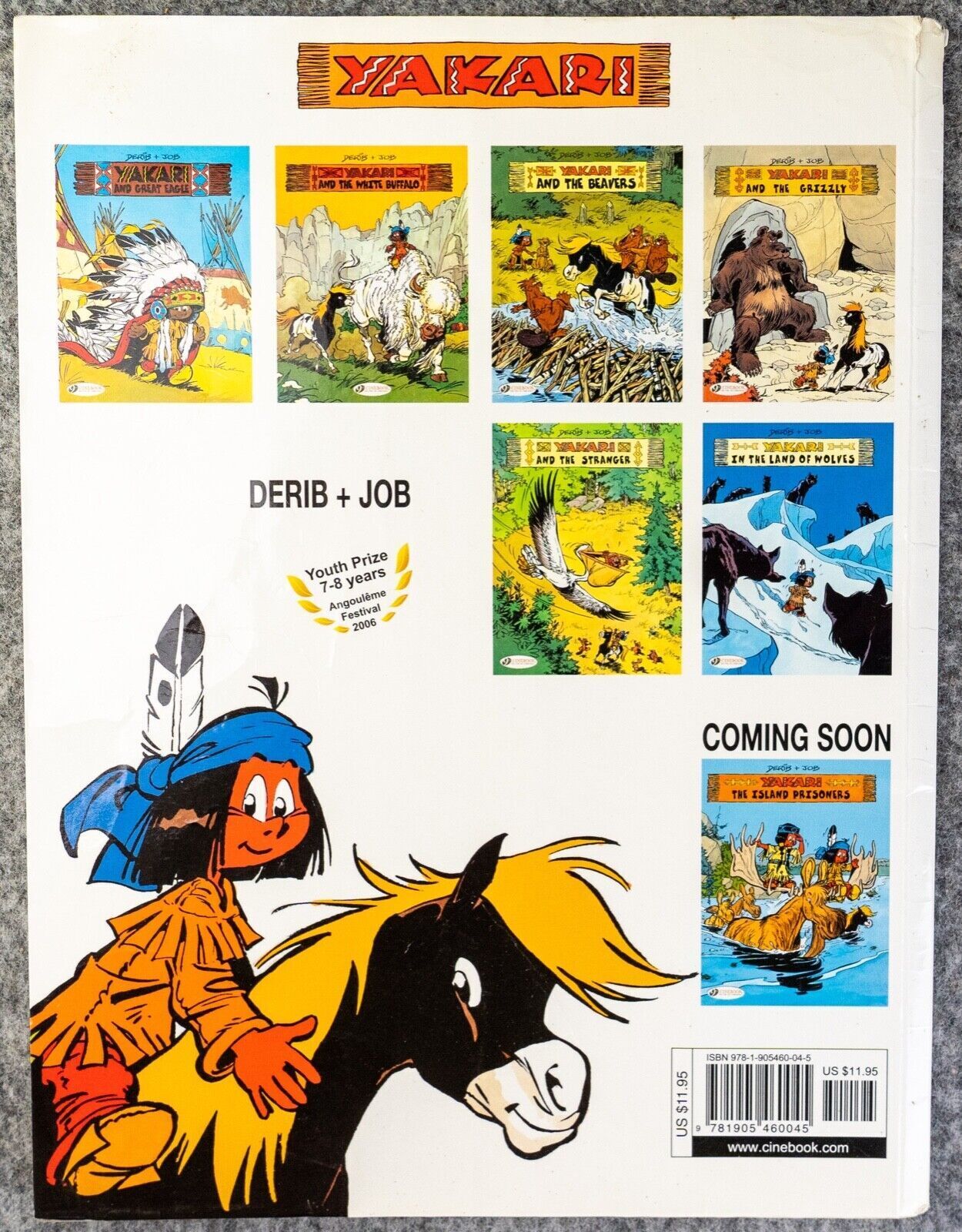 Yakari And Great Eagle Volume 1 Cinebook Paperback Comic Book Derib+job