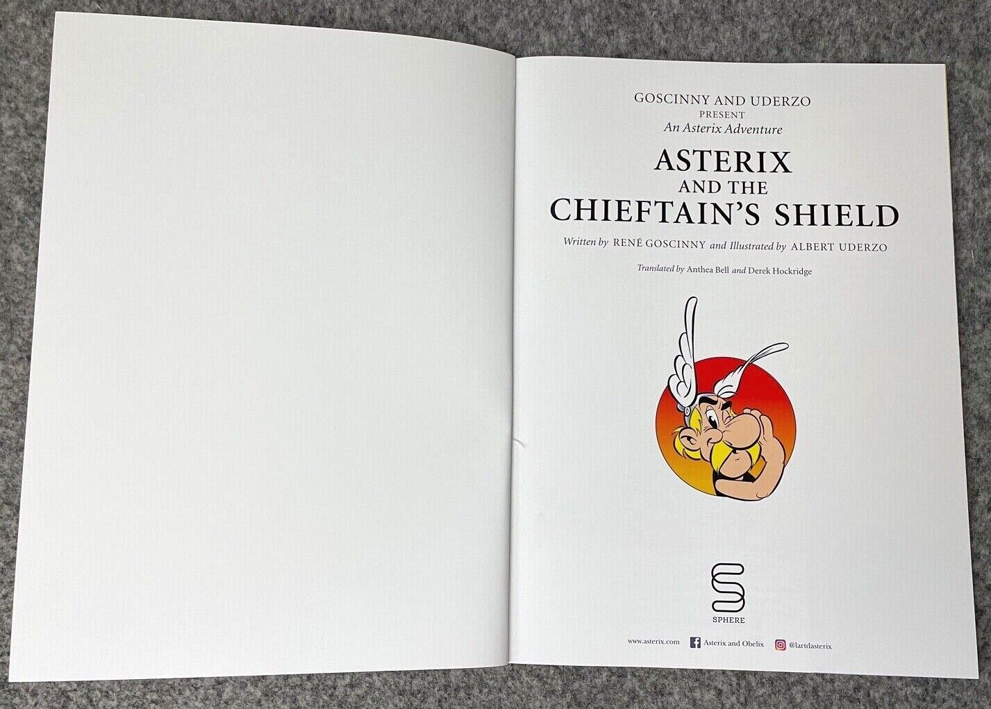 Asterix & Chieftain’s Shield - 2000s Orion/Sphere UK Edition Paperback Book EO Uderzo