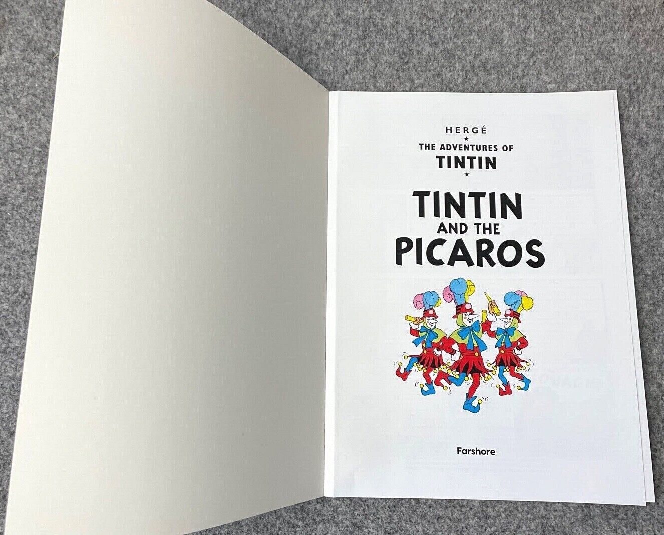 Tintin & the Picaros - Tintin Farshore 2000s UK Edition Book Paperback Herge