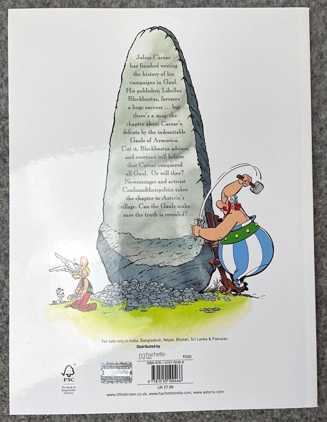 Asterix & Missing Scroll - 2000s Orion/Sphere UK Edition Paperback Book EO Uderzo