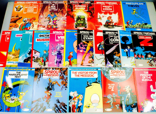 Spirou & Fantasio FULL SET of 22 - UK Cinebook editions: (created by Robert Velter)