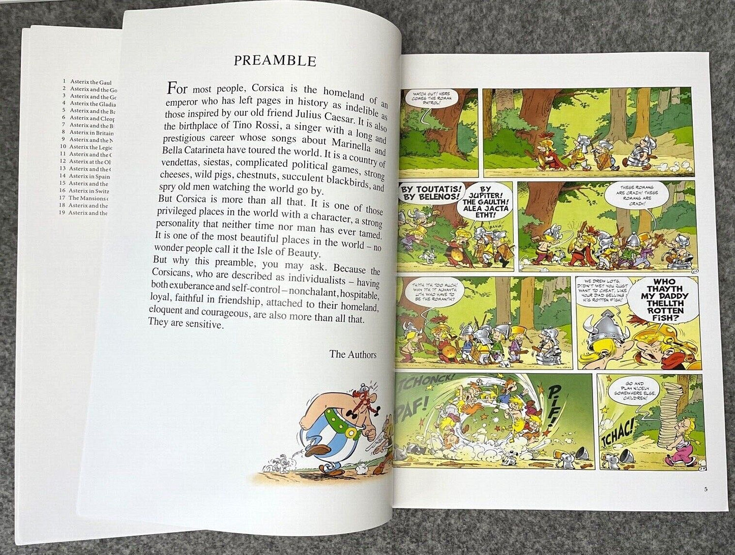 Asterix in Corsica - 2000s Orion/Sphere UK Edition Paperback Book EO Uderzo