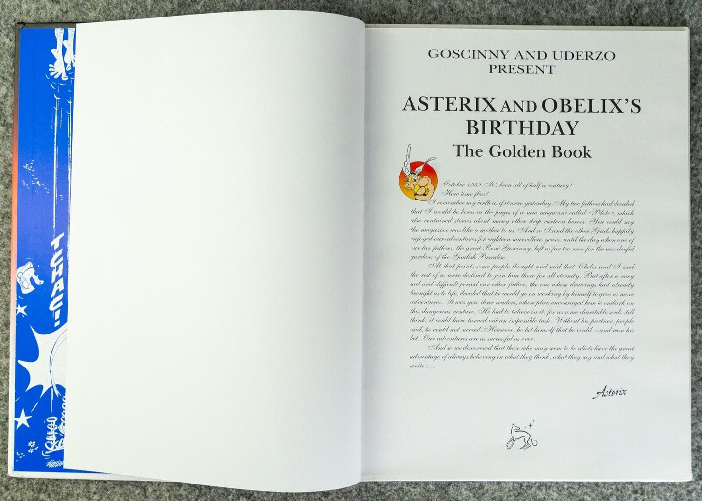 Obelix’s Birthday: 2009 Hodder 1st UK Edition Hardback Book EO Uderzo