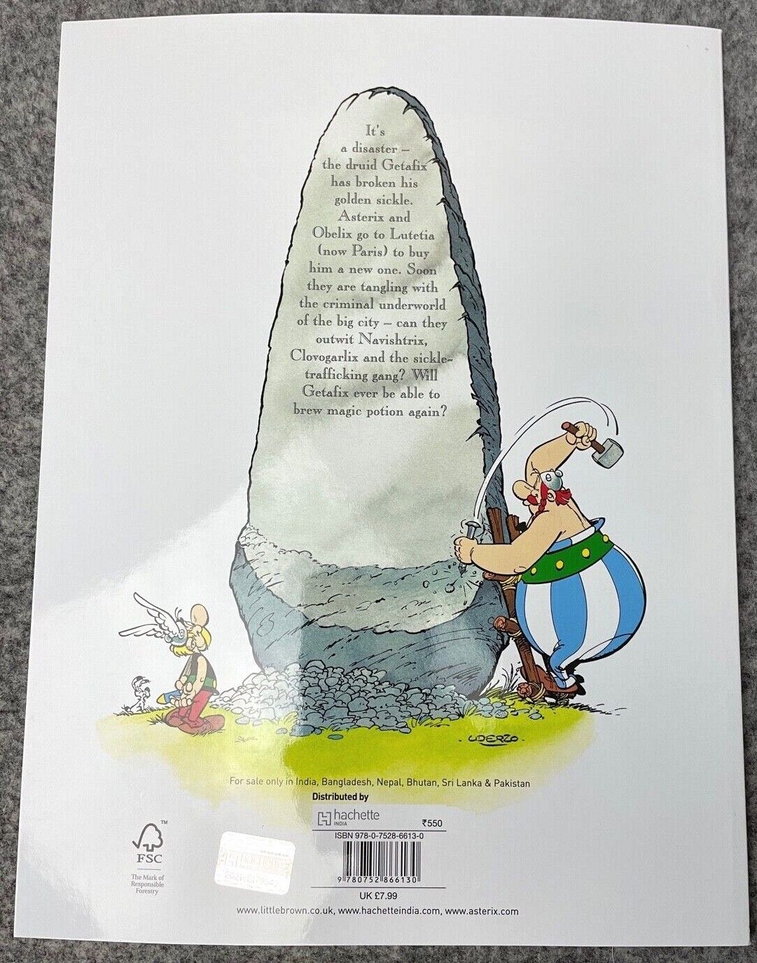 Asterix & Golden Sickle - 2000s Orion/Sphere UK Edition Paperback Book EO Uderzo