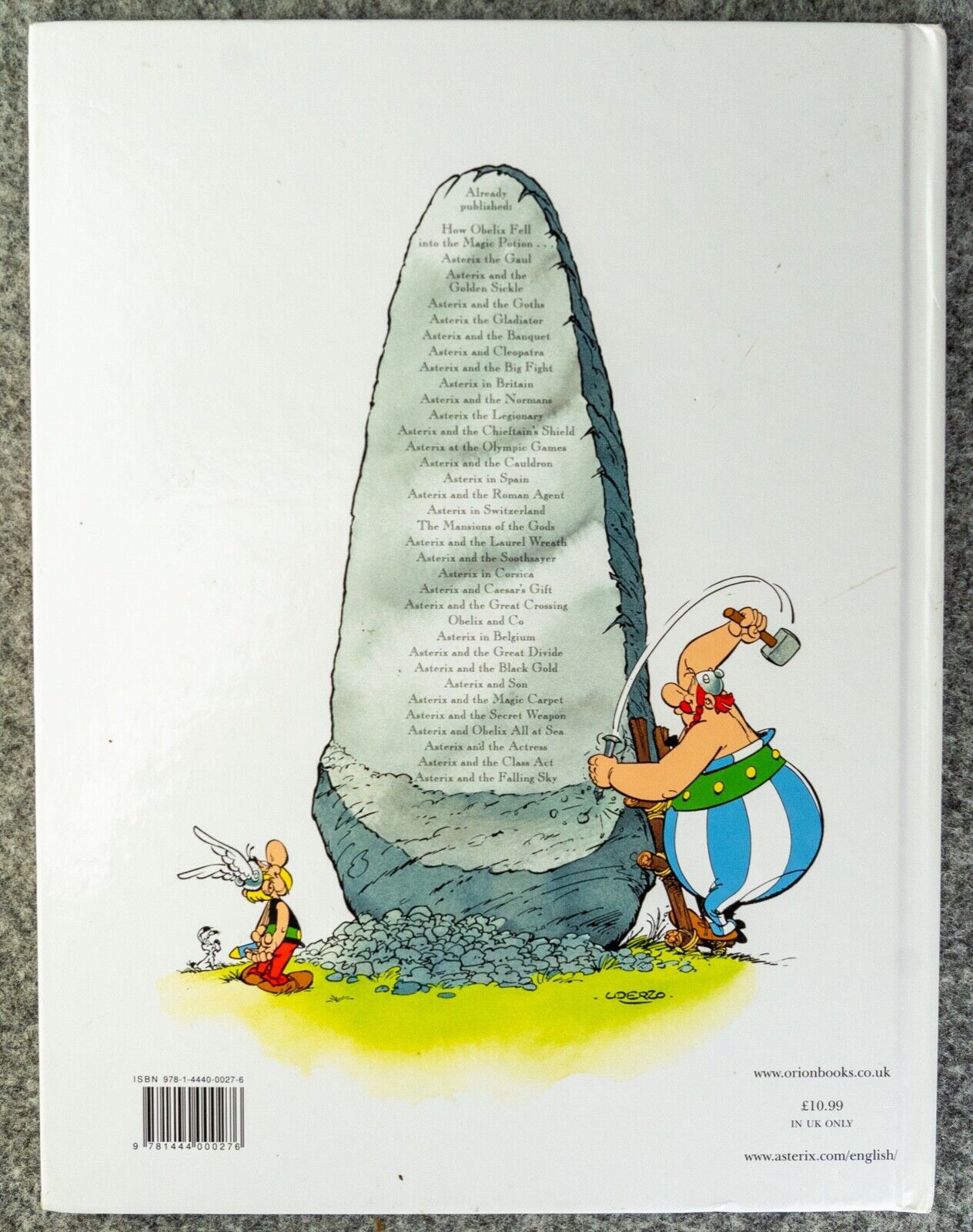 Obelix’s Birthday: 2009 Hodder 1st UK Edition Hardback Book EO Uderzo