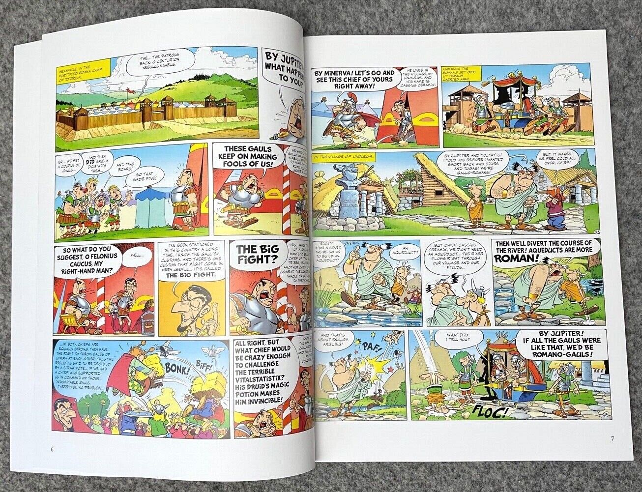 Asterix & Big Fight - 2000s Orion/Sphere UK Edition Paperback Book EO Uderzo