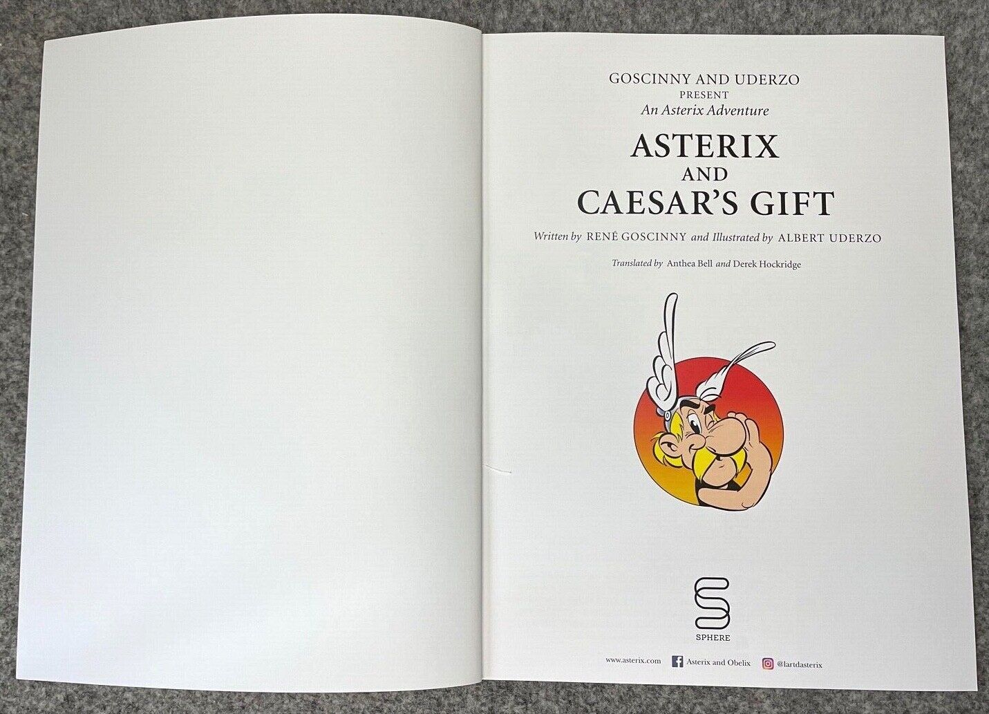 Asterix & Caesars Gift - 2000s Orion/Sphere UK Edition Paperback Book EO Uderzo