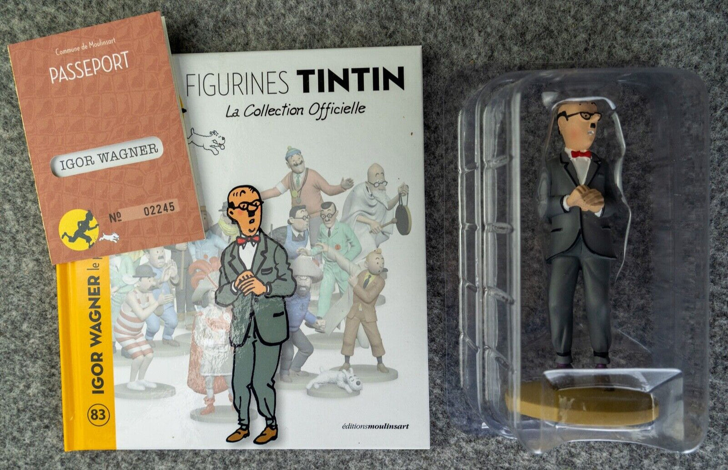 Tintin Figurine Officielle # 83 Igor Wagner: Castafiore Emerald Herge model Moulinsart Figure