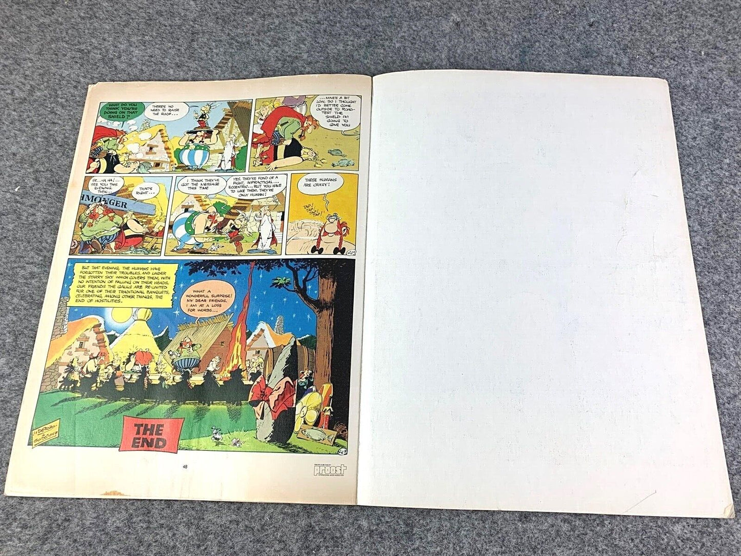 Asterix & the Roman Agent - 1970/80s Hodder/Dargaud UK Edition Paperback Book Uderzo