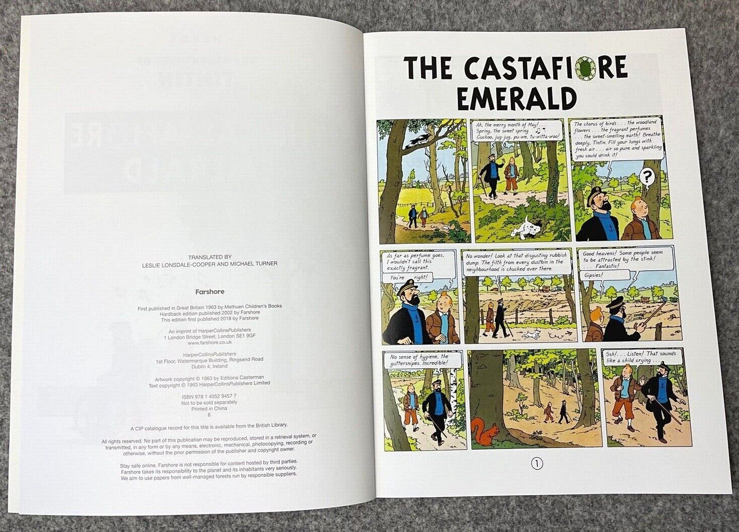 Castariore Emerald - Tintin Farshore 2000s UK Edition Book Paperback Herge
