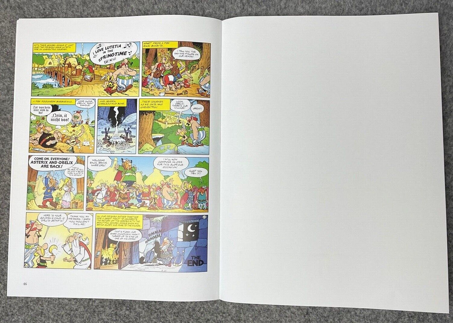 Asterix & Golden Sickle - 2000s Orion/Sphere UK Edition Paperback Book EO Uderzo