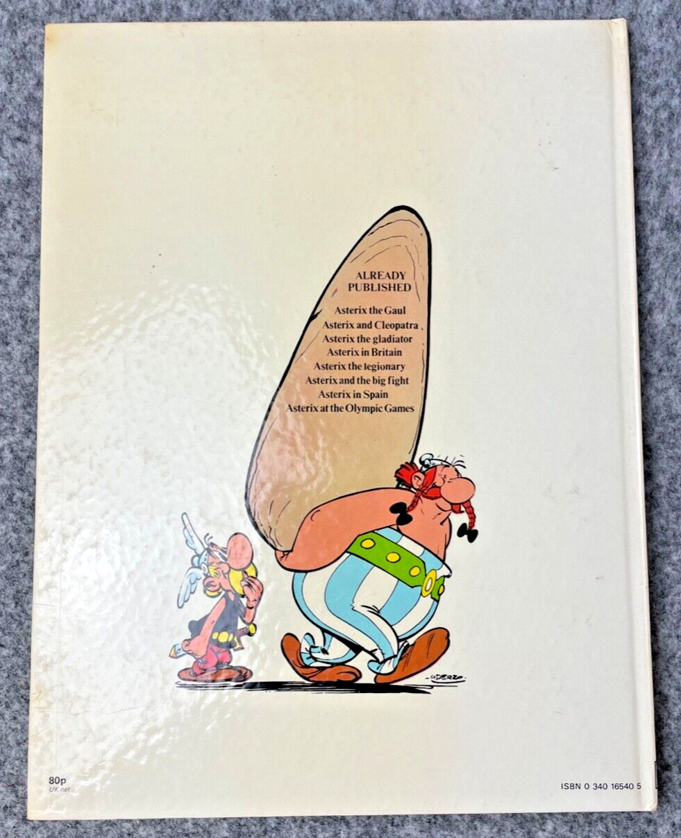 Asterix & Roman Agent: 1972 Brockhampton 1st UK Edition Hardback Book EO Uderzo