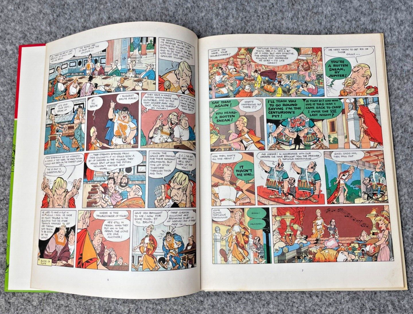 Asterix & Roman Agent: 1972 Brockhampton 1st UK Edition Hardback Book EO Uderzo