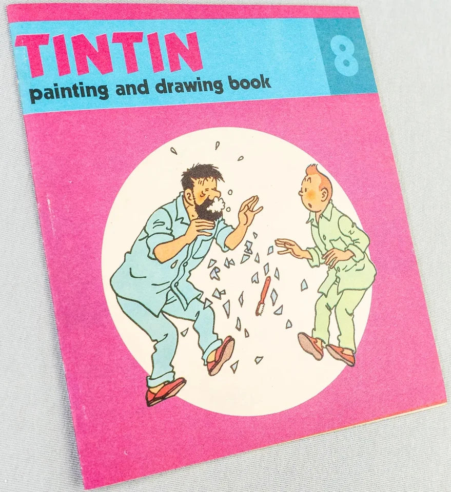Volume 8 of 12 - Tintin Painting & Drawing Book Methuen 1977 1st Edition