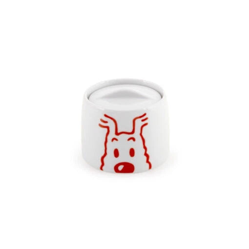 Moulinsart Tintin Red Ceramic Sugerpot 9cm Crockery/Kitchenware