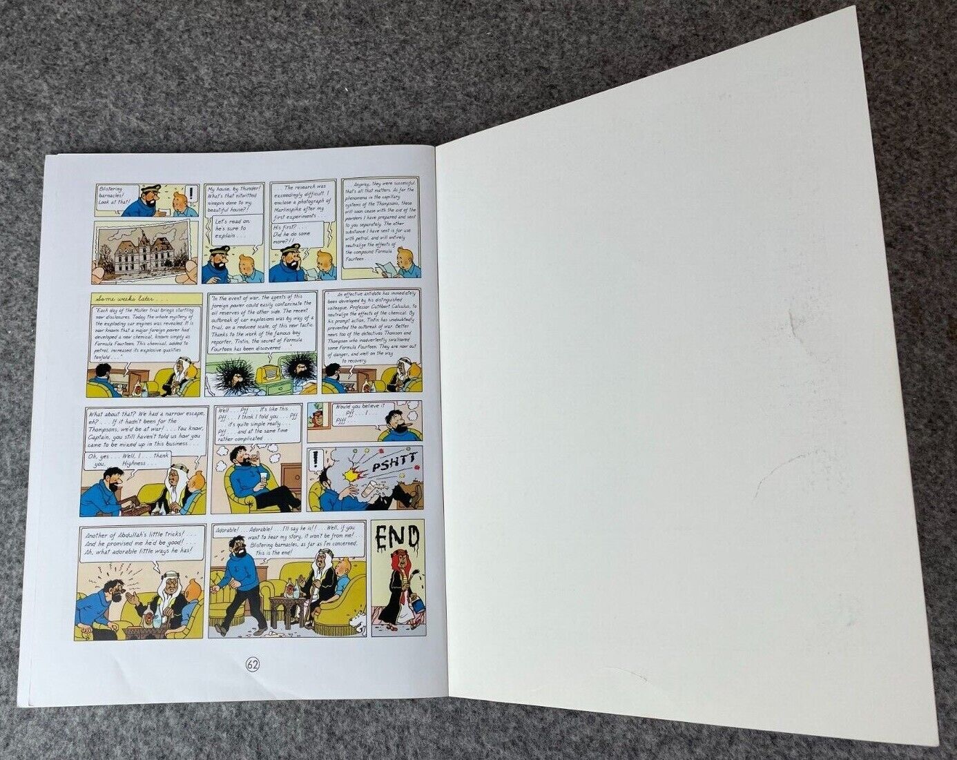 Land of Black Gold Tintin Book Egmont UK Paperback Edition