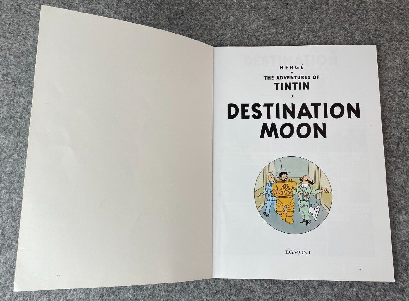 Destination Moon Tintin Book Egmont UK Paperback Edition