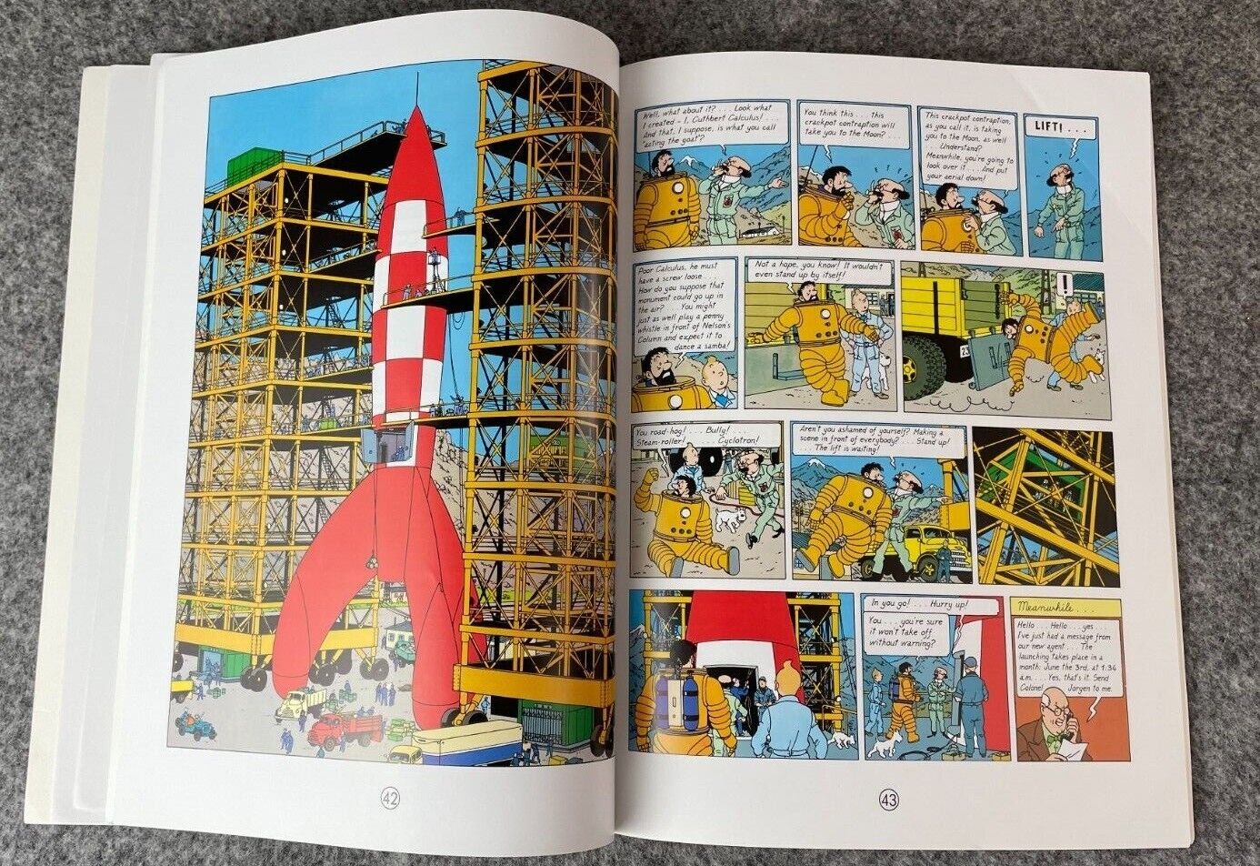 Destination Moon Tintin Book Egmont UK Paperback Edition