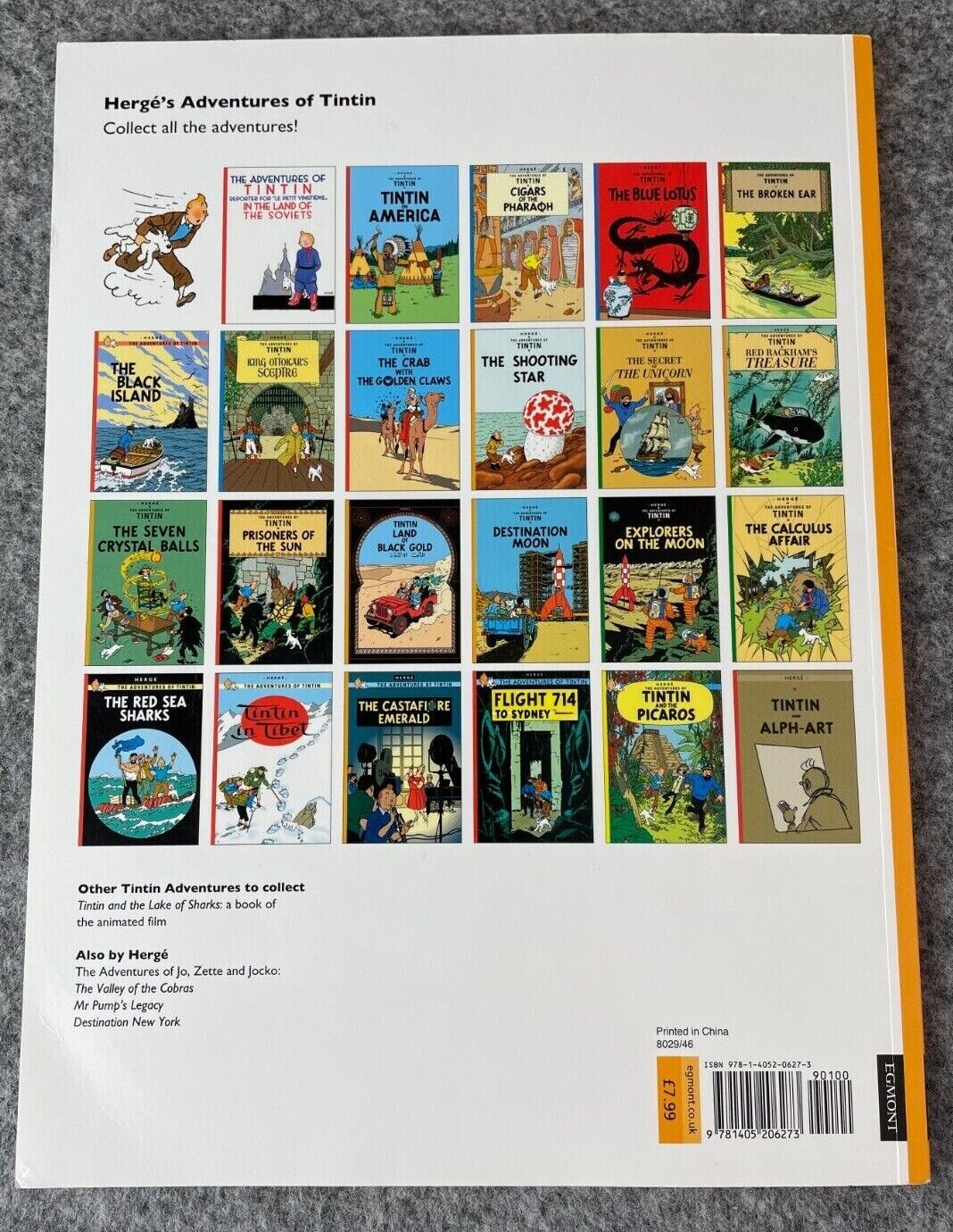 Destination Moon Tintin Book Egmont UK Paperback Edition