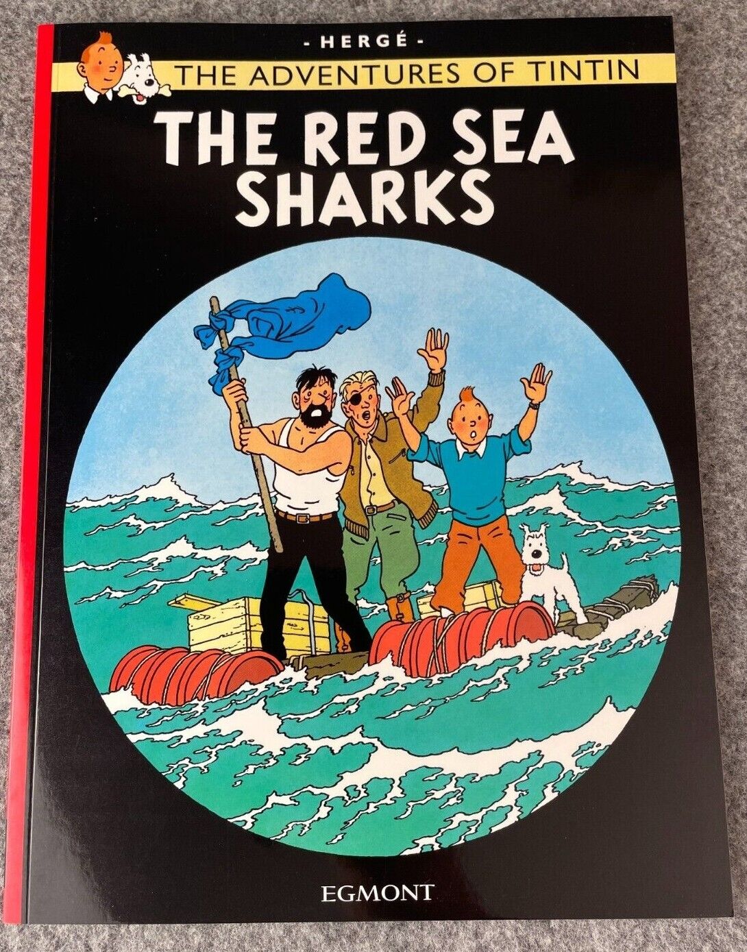 The Red Sea Sharks Tintin Book Egmont UK Paperback Edition