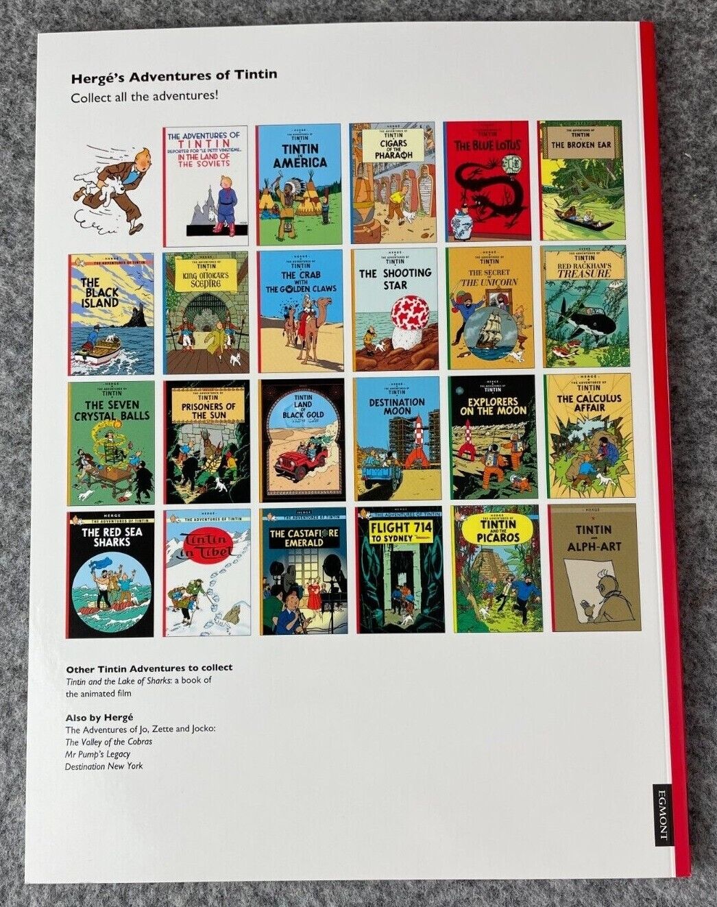 Tintin in Tibet Tintin Book Egmont UK Paperback Edition