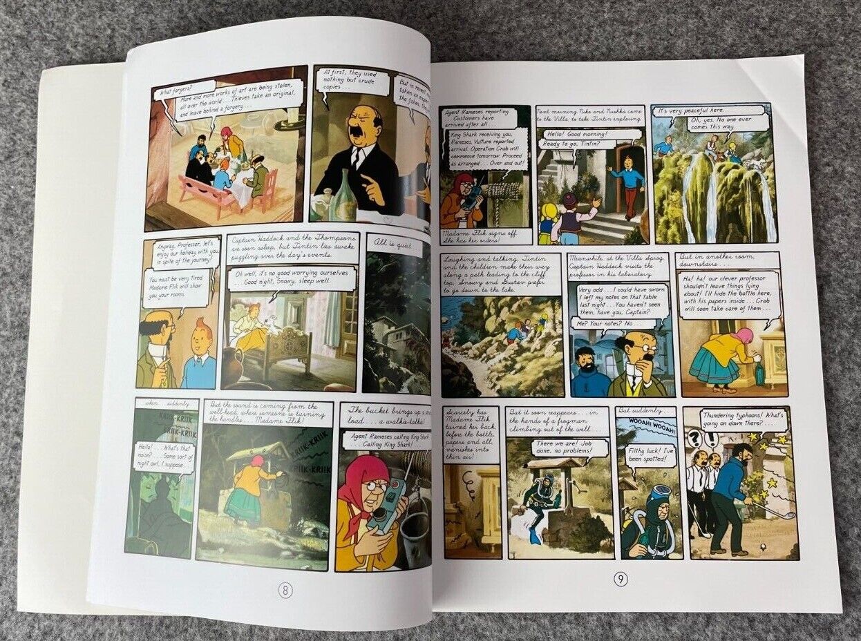 Tintin & the Lake of Sharks Tintin Book Egmont UK Paperback Edition
