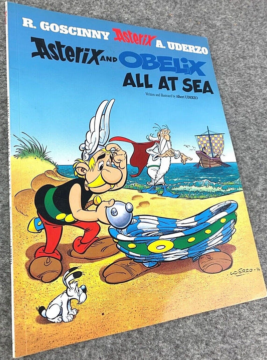 Asterix & Obelix All At Sea - 2000s Orion/Sphere UK Edition Paperback Book EO Uderzo