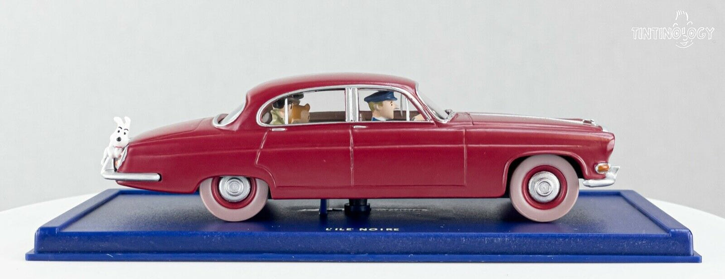 ATLAS TINTIN CAR # 40 Jaguar MK X - Black Island Herge model figure 1/43