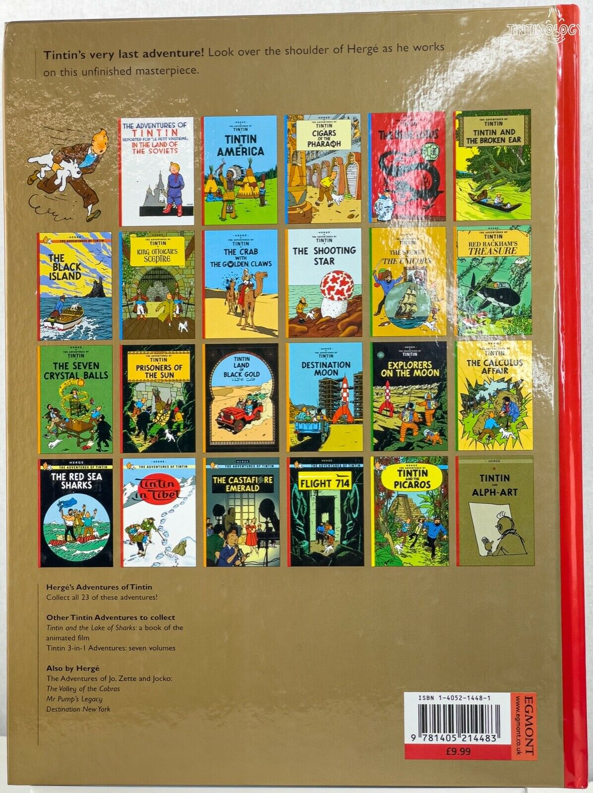 Tintin & Alph-Art - 1st UK Edition 2004 Egmont Hardback Comic Book by Herge