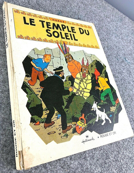 TINTIN POP UP BOOK: TEMPLE DU SOLEIL Hallmark 1969 1st Edition EO HOP by Herge