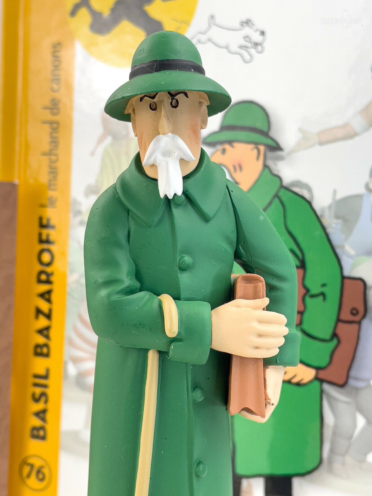 Tintin Figurines Officielle # 76 Basil Bazaroff: Ottokars Herge resin model