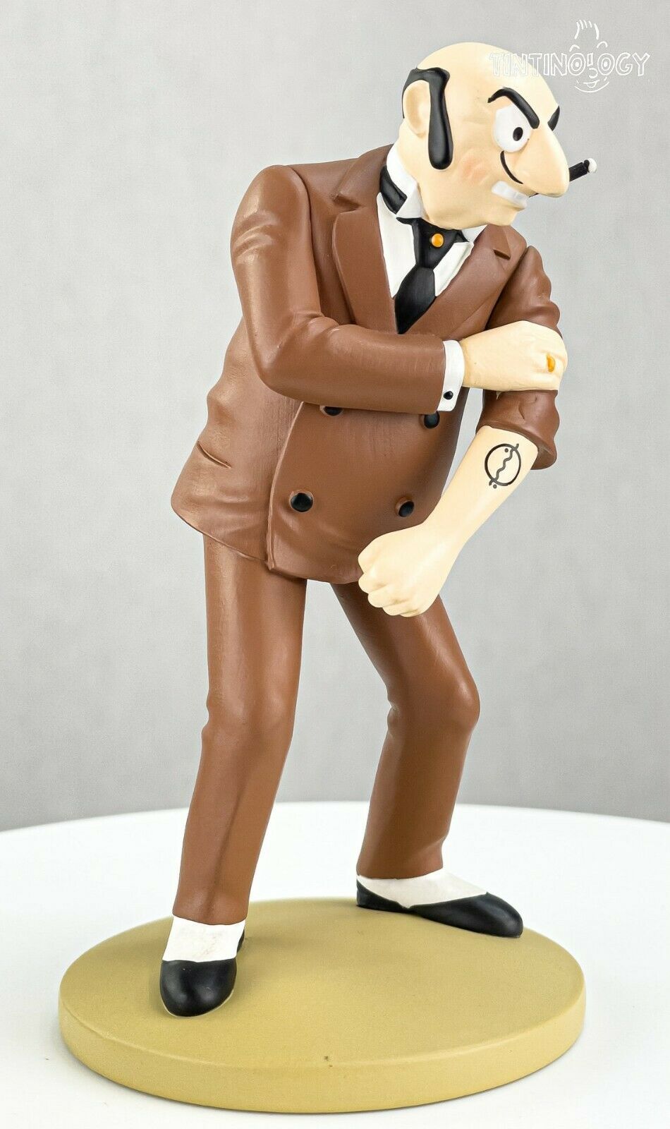Tintin Figurines Officielle # 9 Rastapopoulos: Blue Lotus model ML resin Figure