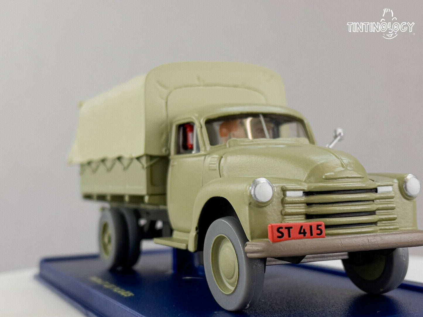 ATLAS TINTIN CAR # 62 Alcazar's Chevrolet Army Truck: Picaros Herge model 1/43