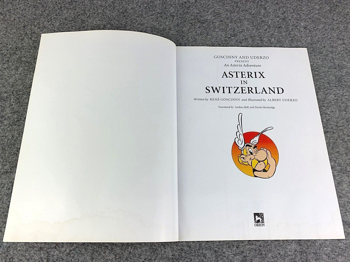 Asterix in Switzerland - 2000s Orion/Sphere UK Edition Paperback Book EO Uderzo