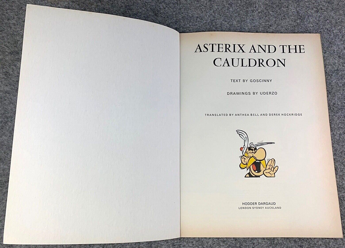 Asterix & the Cauldron - 1970/80s Hodder/Dargaud UK Edition Paperback Book Uderzo