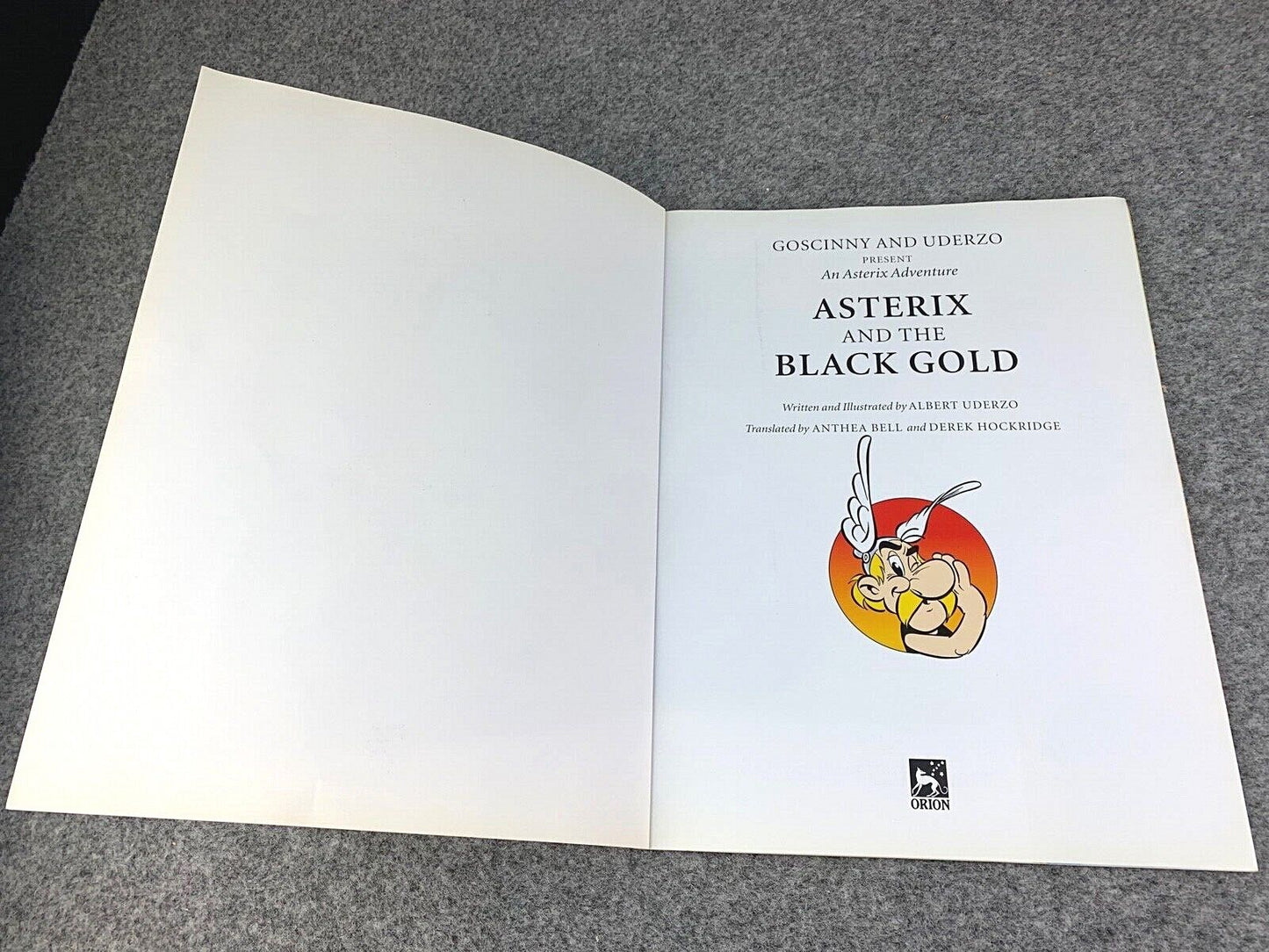 Asterix & Black Gold - 2000s Orion/Sphere UK Edition Paperback Book EO Uderzo