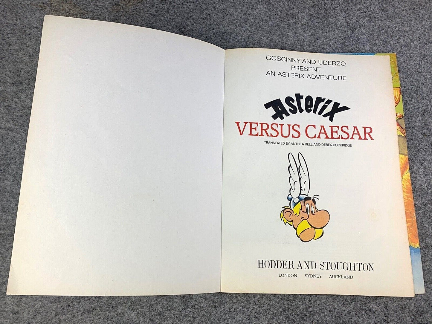 Asterix Versus Caesar - 1970/80s Hodder/Dargaud UK Edition Paperback Book Uderzo