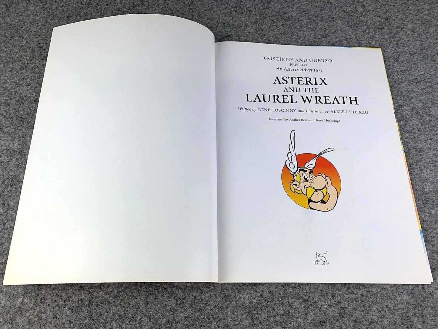 Asterix & Laurel Wreath - 2000s Orion/Sphere UK Edition Paperback Book EO Uderzo