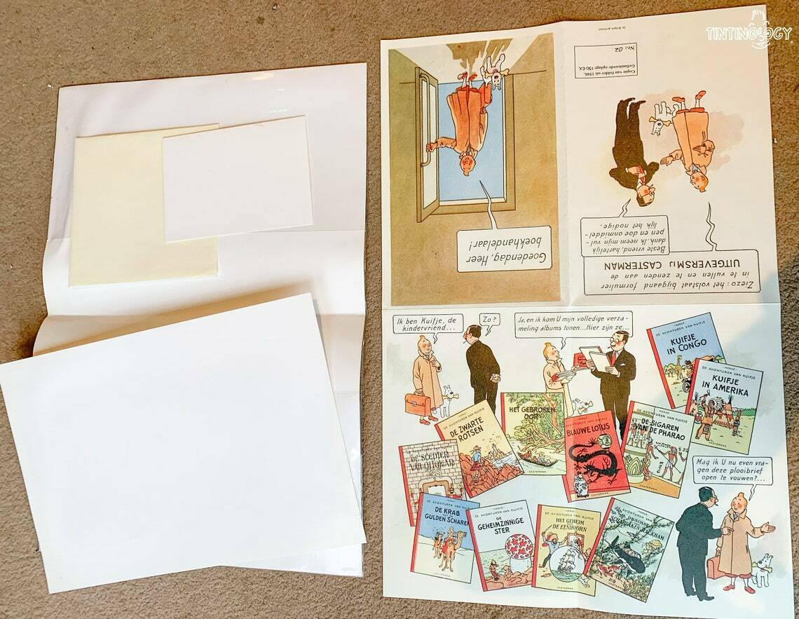 Rare Ltd Edition Dutch Tintin Promo Print+Poster+Card Set: Hand Numbered #82