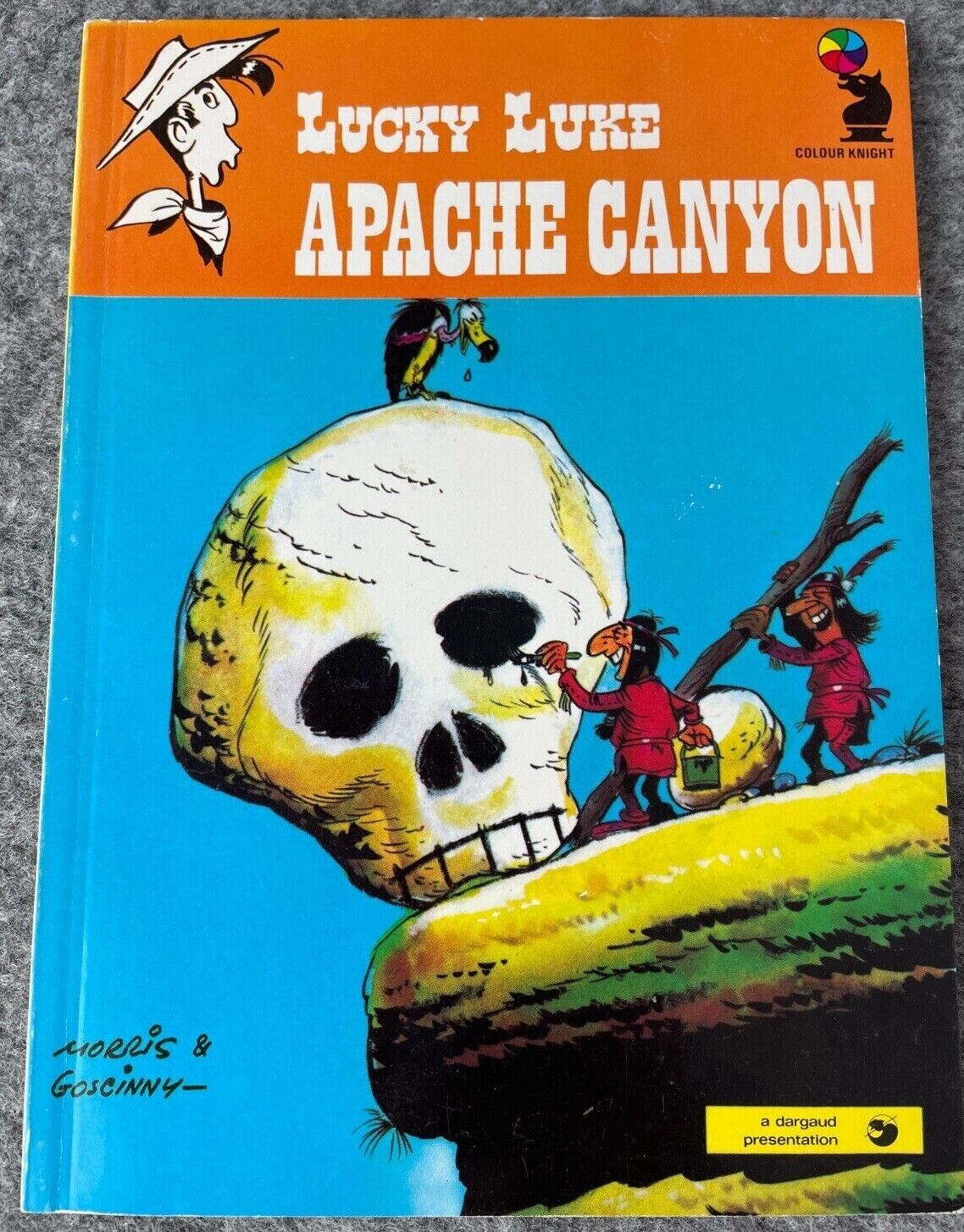 "Canyon Apache" Mini Vintage A5 Lucky Luke Book - UK Paperback Edition
